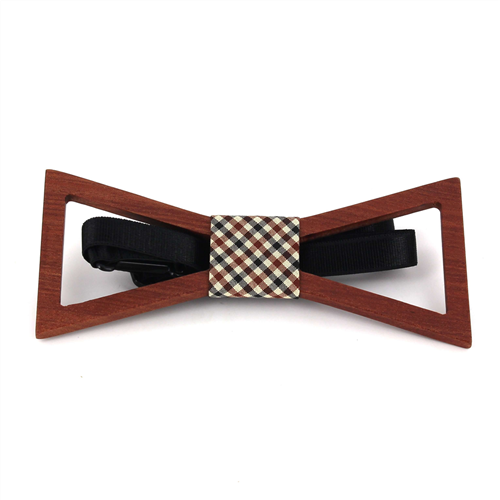 Hollow Triangular Wooden Bow Tie