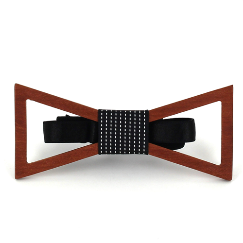 Triangular Hollow Wooden Bow Tie