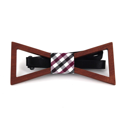 Hollow Triangular Wooden Bow Tie