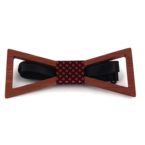 Hollow Triangular Wooden Bow Tie