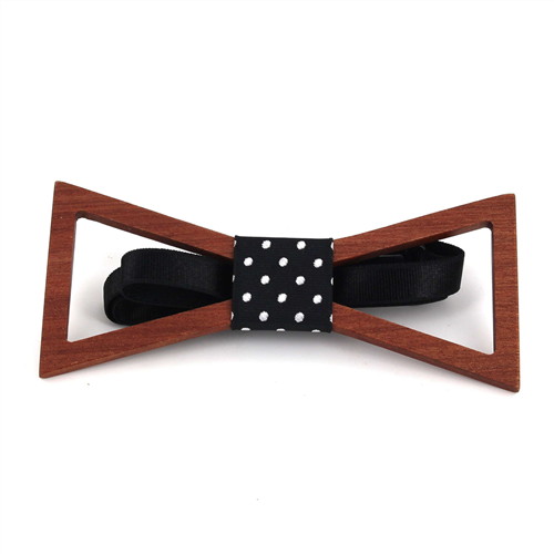 Hollow Triangular Wooden Bow Tie