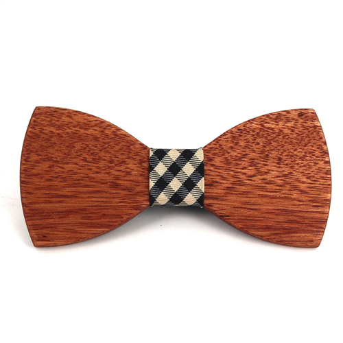 Smooth Wooden Bow Tie