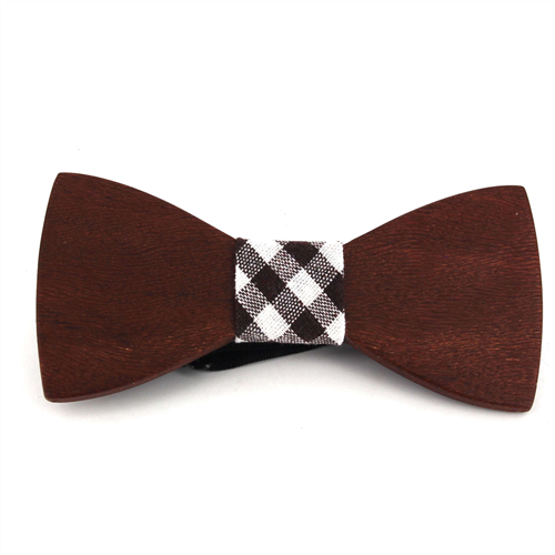 Smooth Wood Bow Tie