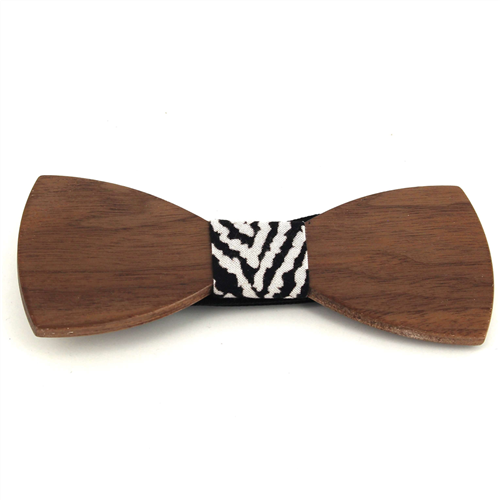 Smooth Wood Bow Tie