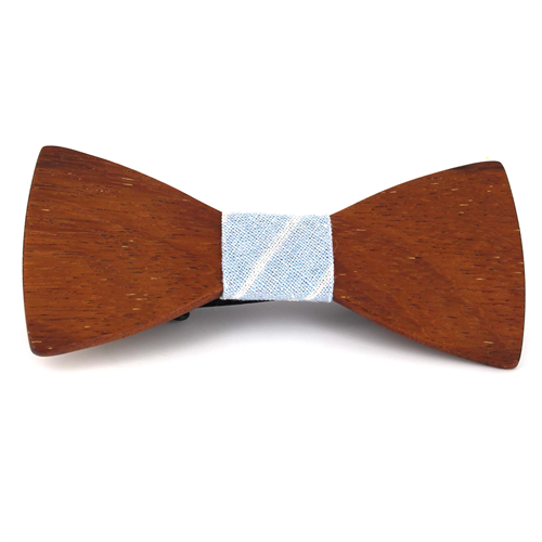 Smooth Wooden Bow Tie