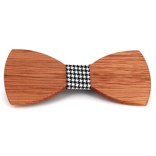 Smooth Wooden Bow Tie