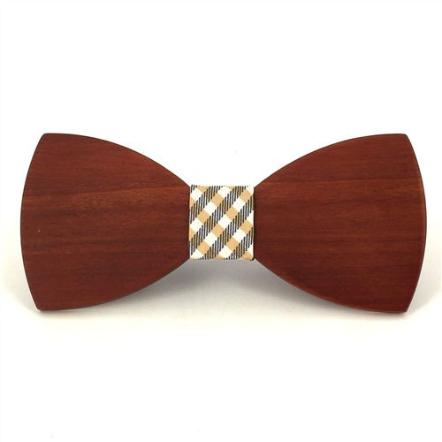 Smooth Wood Bow Tie