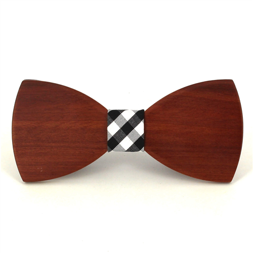 Smooth Wood Bow Tie