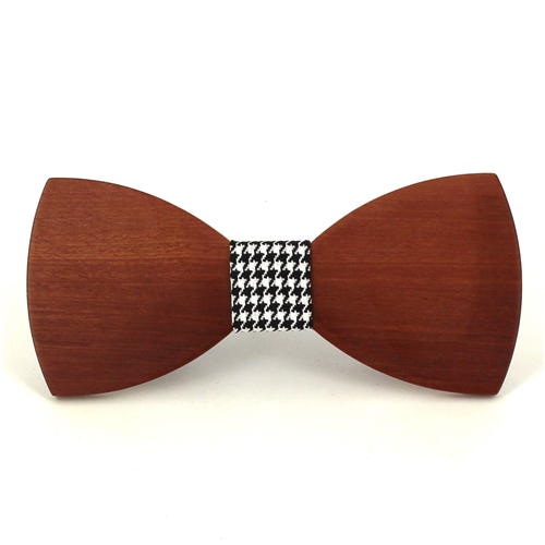 Smooth Wooden Bow Tie