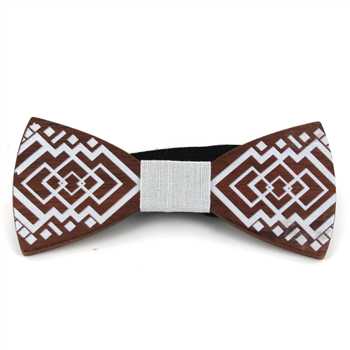 Painted Wood Bow Tie