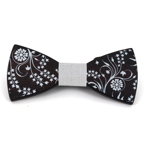 Painted Wooden Bow Tie