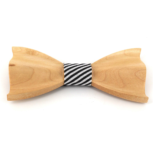 Textured Wood Bow Tie