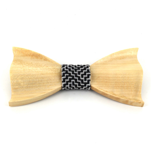 Textured Wood Bow Tie