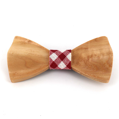 Textured Wood Bow Tie