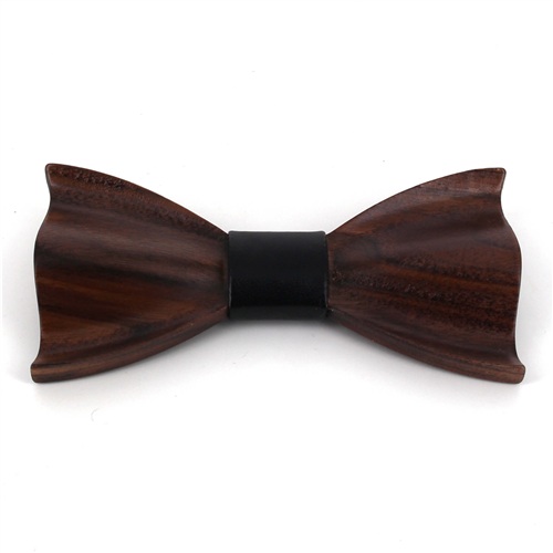 Textured Wood Bow Tie