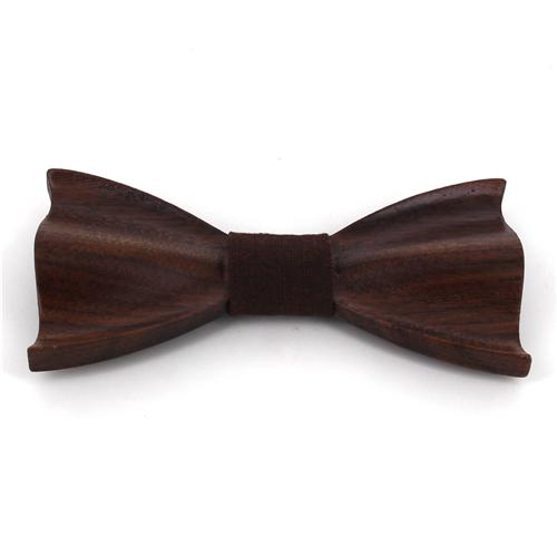 Textured Wood Bow Tie