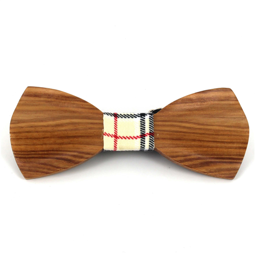 Textured Wood Bow Tie