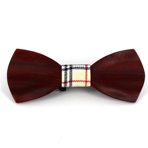 Textured Wood Bow Tie