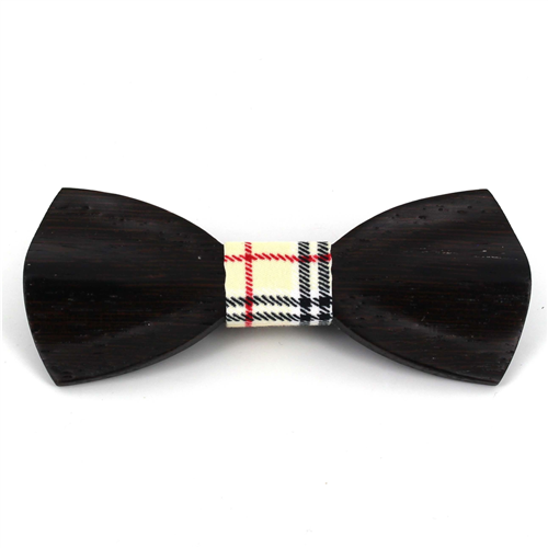Textured Wood Bow Tie