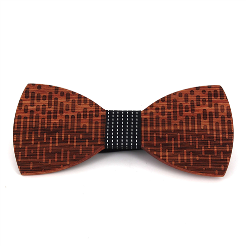 Wooden Bow Tie - Strokes