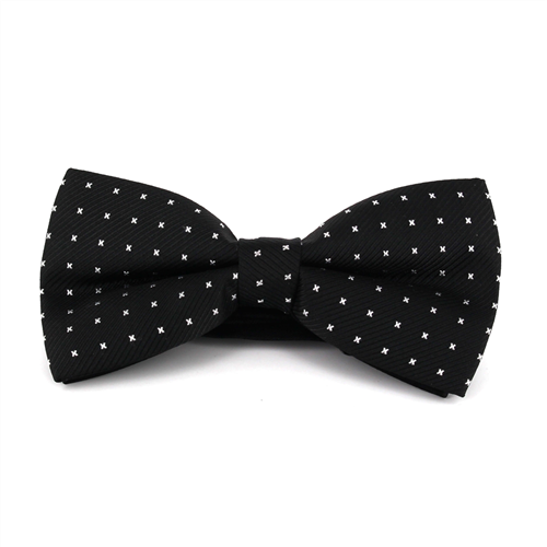 Black Bow Tie with White Stars
