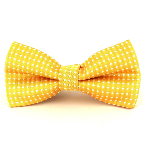 Yellow Polka Dot Bow Tie for Children