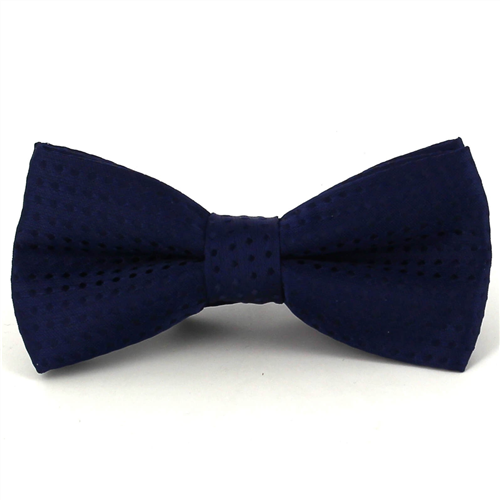 Children's Navy Blue Polka Dot Bow Tie