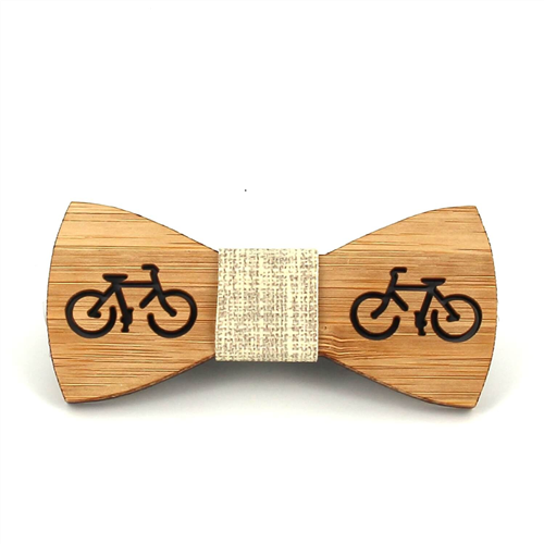 Children's Hollow Bamboo Bicycle Bow Tie