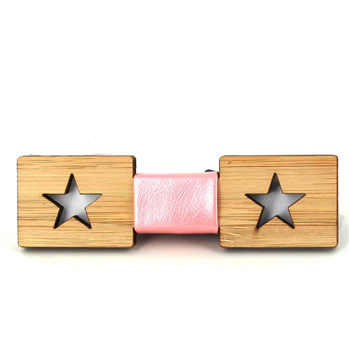 Star Hollow Bamboo Kids Bow Tie
