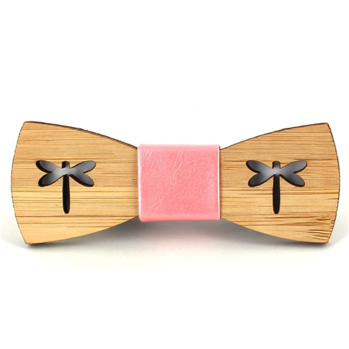 Children's Bamboo Hollow Dragonfly Bow Tie