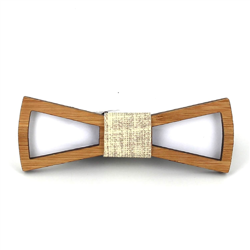 Triangular Hollow Bamboo Kids Bow Tie