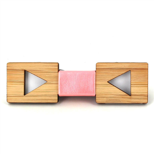 Bamboo Hollow Triangle Kids Bow Tie