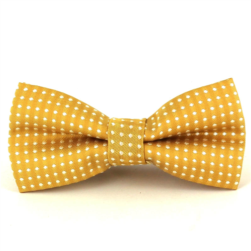 Champagne Polka Dot Bow Tie for Boys
