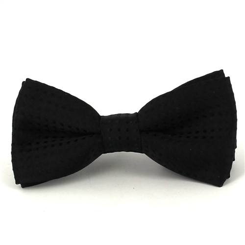 Children's Black Polka Dot Bow Tie