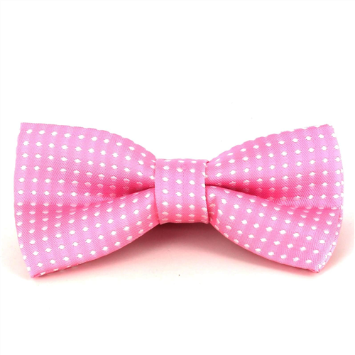 Pink Polka Dot Bow Tie for Boys