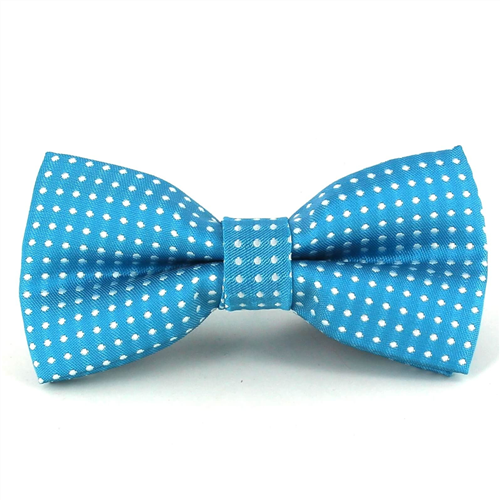 Turquoise Polka Dot Bow Tie for Children