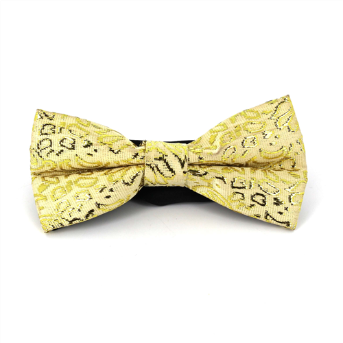 Yellow Paisley Shine Bow Tie
