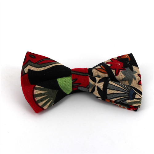 Red Paisley Bow Tie