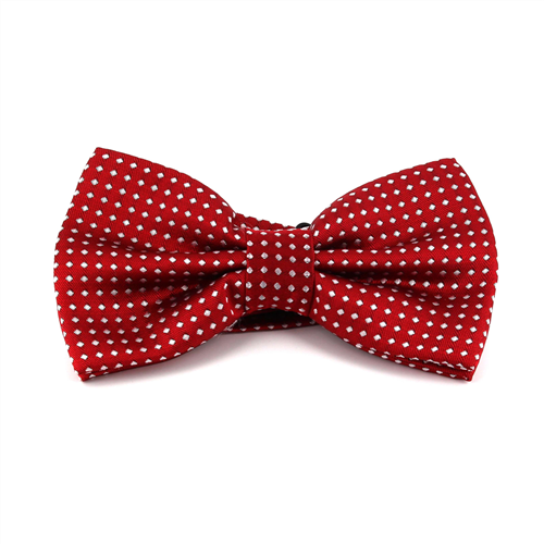 Red Bow Tie with White Dots