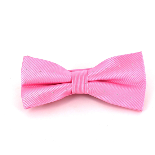 Pink Bow Tie with Shimmering Dots