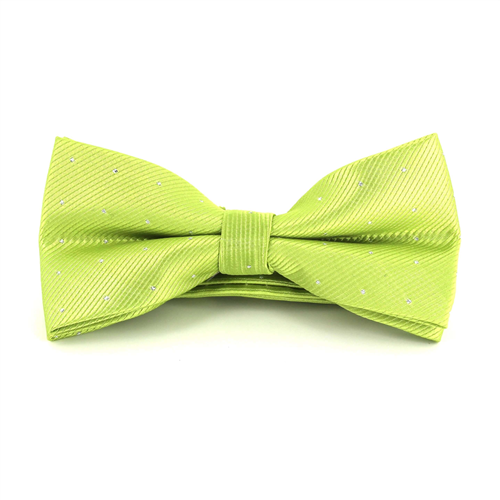 Green Bow Tie with Shimmering Dots