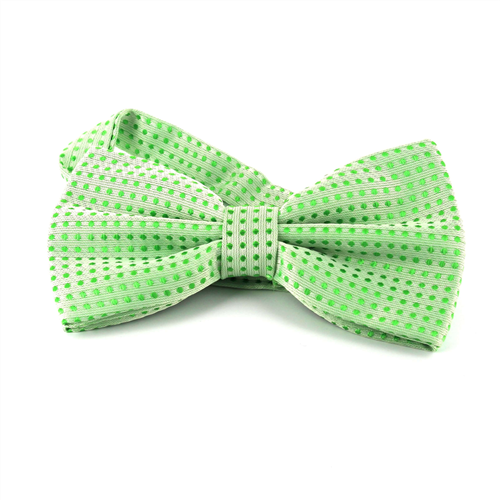 Green Bow Tie with Green Dots
