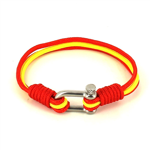 Spanish Flag Stirrup Bracelet