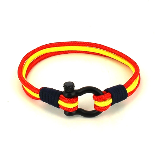 Spanish Flag Stirrup Bracelet