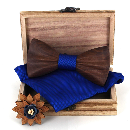 Wooden Bow Tie Set