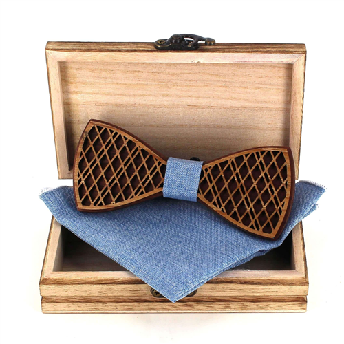 Wooden Bow Tie Set