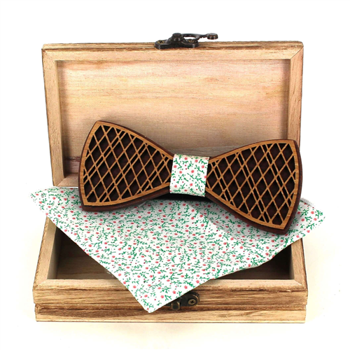 Wooden Bow Tie Set