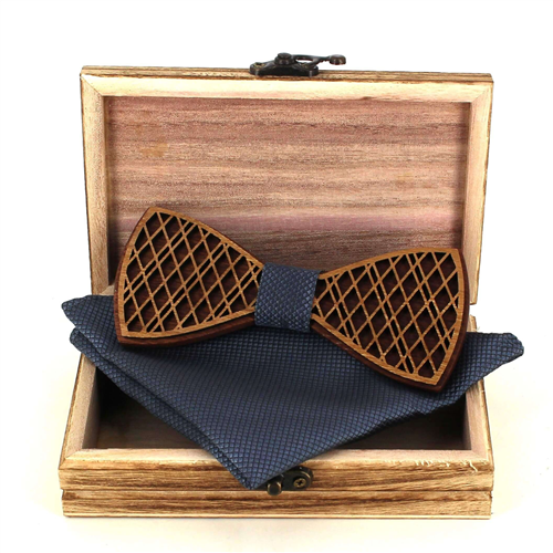 Wooden Bow Tie Set