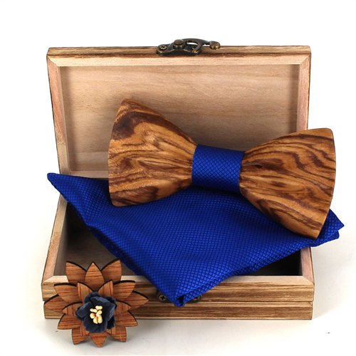 Wooden Bow Tie Set