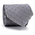 Silver Checkered Tie
